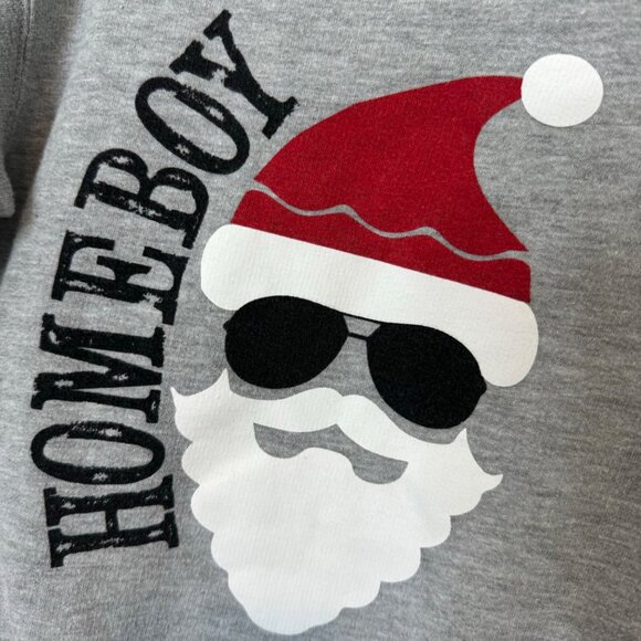 Santa is my Homeboy Sweatshirt size children's 4 - Picture 2 of 4
